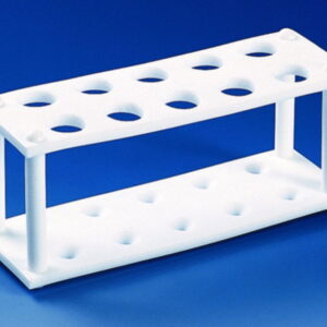 BRAND Test Tube Racks, PTFE for 21 Tubes up to D. 13 mm, 180x60x60 mm