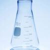 DWK Erlenmeyer Flask 250 mL, Wide Neck, Thick Walls, Conical, Graduated, Pack of 12
