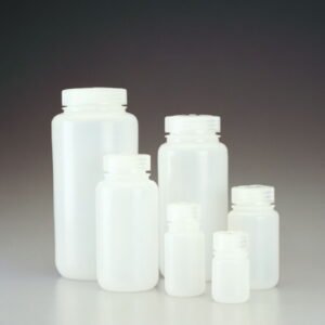 Thermo Nalgene Wide Neck Bottle 125 mL, HDPE with Screw Closure, Pack of 500