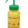 Bürkle Spray Bottle 500 ml, LDPE Wide Neck, "Methanol", Closure Green, LaboPlast