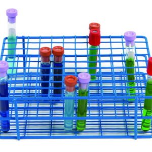 Heathrow Scientific Test Tube Rack, Red, for 108 Tubes 16 mm, 240x180x65 mm