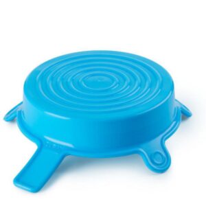 DWK Duran Silicone Lid Size L, Cyan, Pack of 5