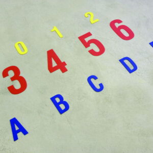 Ergomat Letters Extreme 9 cm Purple Set of 75 Pieces