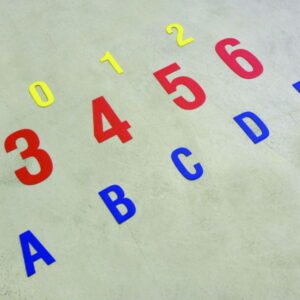 Ergomat Numbers Supreme V 9 cm Black Set of 75 Pieces