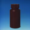 BRAND Bottle, 100 mL, PE-LD, Wide Neck, GL-32, Brown Opaque, Screw Cap
