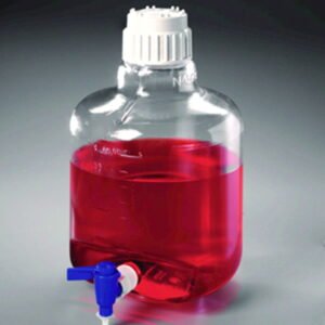 Thermo Nalgene Aspirator Bottle, Transparent PC with PP Stopcock Cap, 20 L
