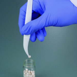 Bürkle Disposable Forceps 130 mm, PS Pointed/Angled, Sterile (Pack of 100)​