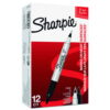 Sharpie® Permanent Marker Twin Tip (2 thicknesses) - box of 12 black