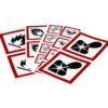 Brady GHS Symbol "Corrosive" PIC 1808-70*70-B7541-CRD 70x70 mm, Card, Pack of 6
