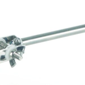 BOCHEM Clamp 25 mm, Squared Without Bush, 18/8-Steel