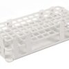 Bürkle Test Tube Rack, White, PP for 60 Tubes up to 16 mm Ø with Restraint System
