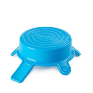 DWK Duran Silicone Lid Size M, Cyan, Pack of 5