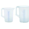 Measuring jug 500ml, PP, 2 scales transparent, closed handle