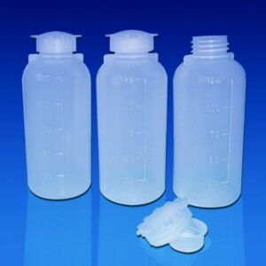 Kartell Narrow Neck Bottle 250 mL PE Graduated with Closure