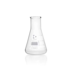 DWK Duran Super Duty Erlenmeyer Flask, 500 mL, Wide Neck, Tooled Border, 105 x 175 mm