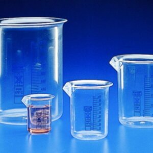 Kartell Beaker 2000mL PMP (TPX) Blue Graduation Low Form Autoclavable