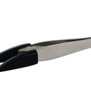 BOCHEM Weighing Forceps 100 mm, 18/10 Steel with Plastic Tips