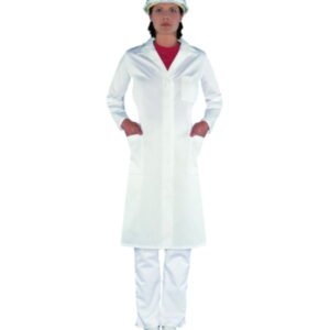 Uvex Ladies' Laboratory Coat, Size 44, White, 65% Polyester / 35% Cotton, 1/1 Arm Type (81510)​