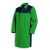 Uvex Men’s Laboratory Coat, Size 56/58, Green, 65% Cotton, 35% PE, 1/1 Arm with Snaps, Type 16283