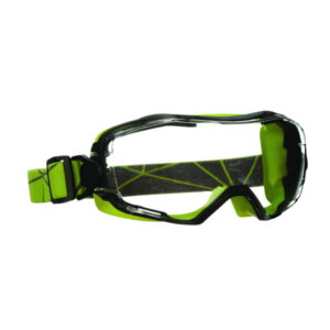 3M GoggleGear 6000 Full Vision Glasses GG6001SGAF-GRN, Limette Green Frame, Clear Glass