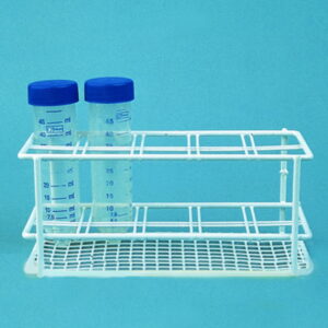 WürttTest Tube Stand (Wire, Nylon-Coated, 30x30mm, 6 x 2 Openings)