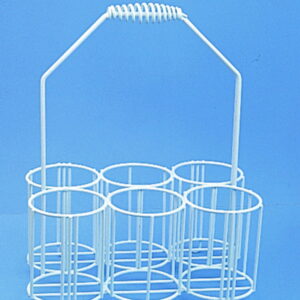 Württ Bottle Carrier PE-Coated Wire for 4 x 250 ml Bottles (80 × 80 mm Compartments)