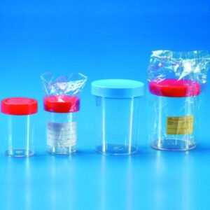 Kartell Containers for Urine 200 mL with Screw Cap PP Indiv. Wrap Aseptic with Label