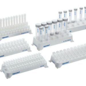 Eppendorf Tube Rack for 0.5 mL Vials, 48 Positions, White, Autoclavable, Pack of 2