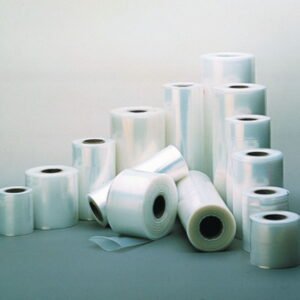 Plastic film 80x0,10 mm tubular, transparent in rolls of 25 m