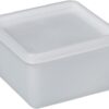 Bürkle All-Purpose Can Square, 500 ml, Suitable for Freezing, 103x103x65 mm, PE Transparent