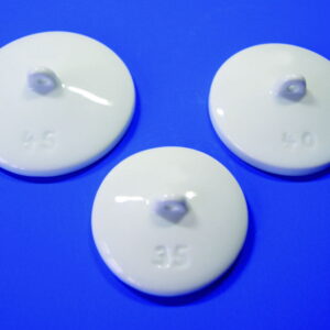 LLG Porcelain Lids D-60, DIN 64mm Dia, for Crucibles 60mm Dia, Pack of 5