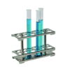 BOCHEM Test Tube Stand 18/10 Steel Detachable, for 2x12 Test Tubes
