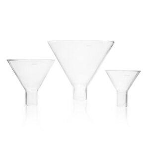 DWK Duran Powder Funnel, Short Wide Stem, Diameter 80 mm