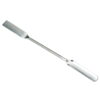 Powder spatula square/half-shell, AISI 304, 210 mm