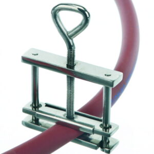 BOCHEM Tubing Clip 70mm, Hoffmann Pattern Extra-Strong, with Wing Nut Closure, Nickel-Plated Brass