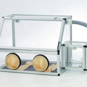 Bohlender Glove Box with Transfer Chamber 1210x700x600 mm, PMMA/AL