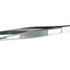 BOCHEM Forceps 130 mm, Rounded Bent, Stainless Steel