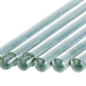 BOCHEM Support Rod, Steel, Galvanized, 12mm O.D., M10 Thread, Length 500mm