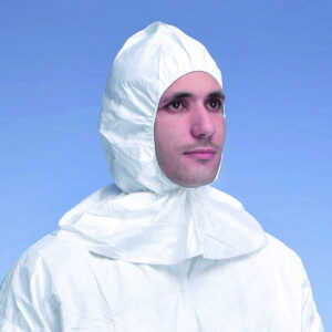 DuPont Protective Hoods Tyvek 500, Type TY PH30 S WH L0, White, PE-Spunbond Nonwoven, Pack of 100