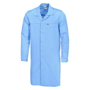 Bierbaum-Proenen BP Laboratory Coat Size 2XLN, Light Blue 65% Polyester / 35% Cotton 1/1 Arm, Unisex