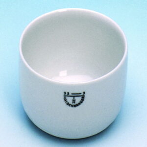 Haldenwanger Incinerating Dish, 50mm Ø, Porcelain, Cylindrical Form, Glazed