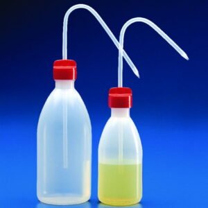 Kartell Wash Bottle 1000 mL HDPE 95 x 220 mm with Red Cap