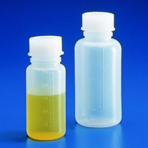 Kartell Wide Mouth Bottle 250mL PE Graduated with GL 45 Closure