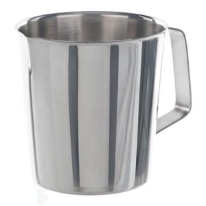 BOCHEM Measuring Jugs 500ml, Type 1 Conical, Graduated, 18/8 Steel with Handle