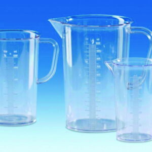 VITLAB Measuring Jugs, 2000 ml, SAN with Moulded Graduation