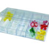 LLG Assortment Box 105x170x32 mm Glass Clear, 10 Compartments