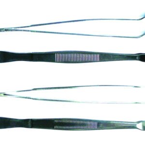 LLG Forceps for Cover Slips, Curved Type, Kühne, 130 mm, Stainless Steel, 4301