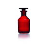 DWK Duran Narrow Neck Reagent Bottle, Soda Glass, Amber, with NS Glass Stopper, 100 ml