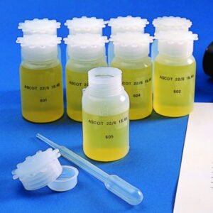 Kartell Wide Mouth Bottle 250 mL PE Graduated with Closure PP