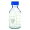 Scherf Laboratory Bottle 5000 ml, With Blue Cap and Ring, Boro 3.3, GL 45